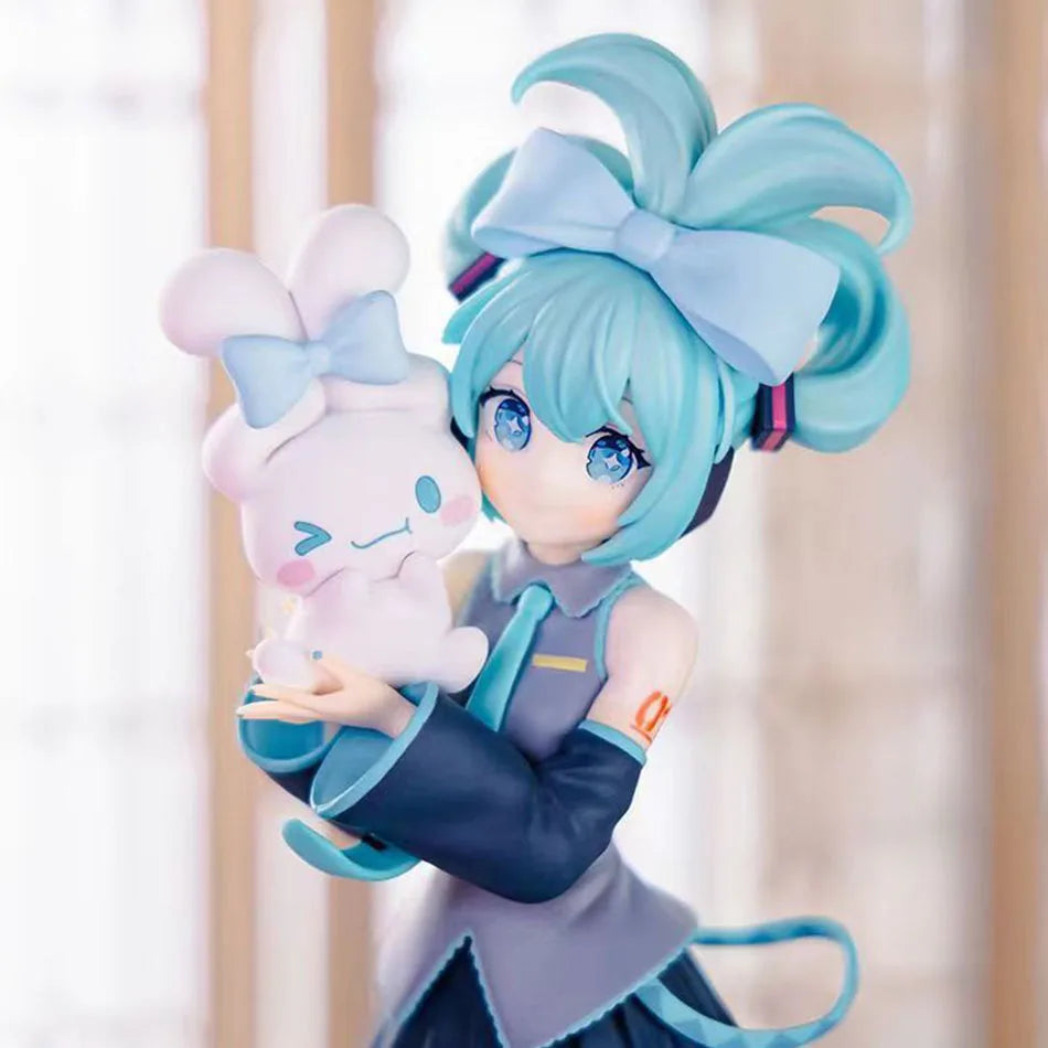 Waifu de 21CM de Hatsune Miku X Cinnamoroll Vocaloid Sanrio PVC ENVIO GRATIS