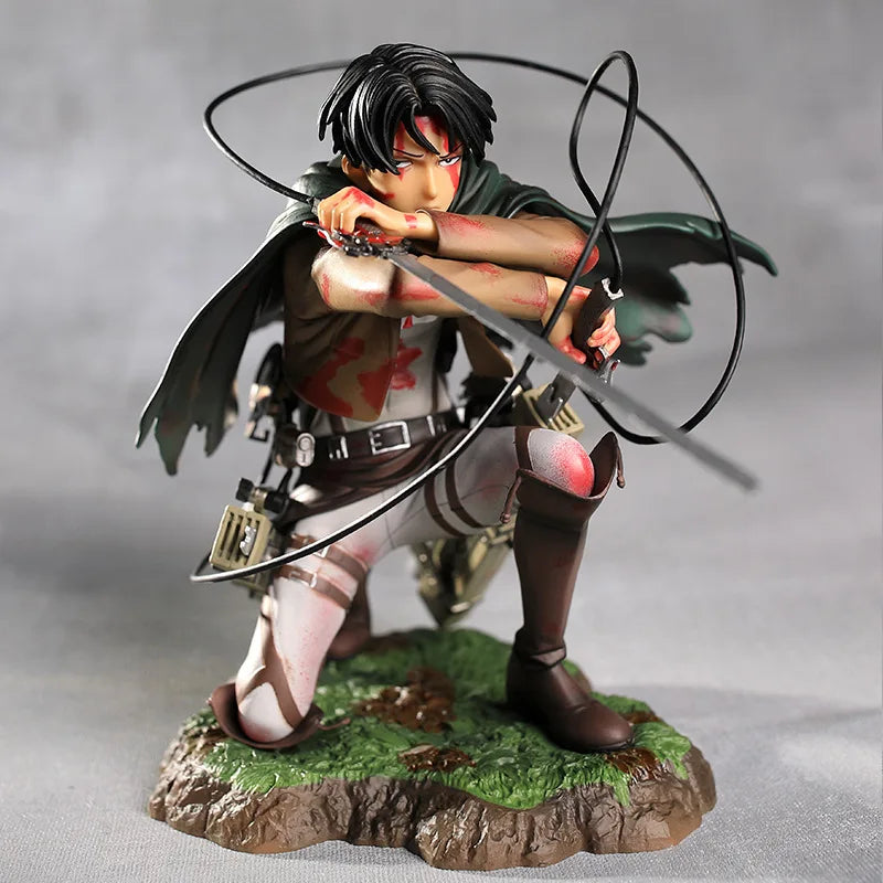 Figura de 18cm Levi Ackerman Shingeki No Kyojin PVC ENVIO GRATIS