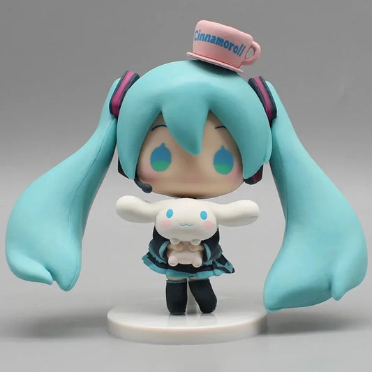 Figura de 8cm de Hatsune Miku Cinnamoroll Vocaloid Sanrio PVC ENVIO GRATIS