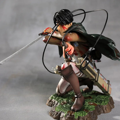 Figura de 18cm Levi Ackerman Shingeki No Kyojin PVC ENVIO GRATIS
