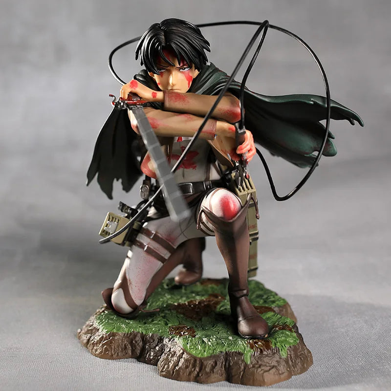 Figura de 18cm Levi Ackerman Shingeki No Kyojin PVC ENVIO GRATIS