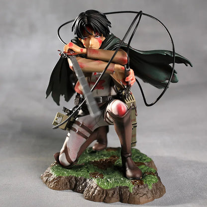 Figura de 18cm Levi Ackerman Shingeki No Kyojin PVC ENVIO GRATIS